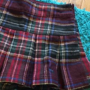 Vintage Plaid Skirt A&F